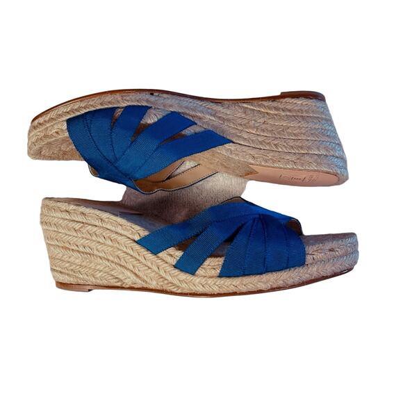 Stubbs & Wootton Grace Espadrille Sandal Blue Size 39 / 8 - Picture 6 of 11